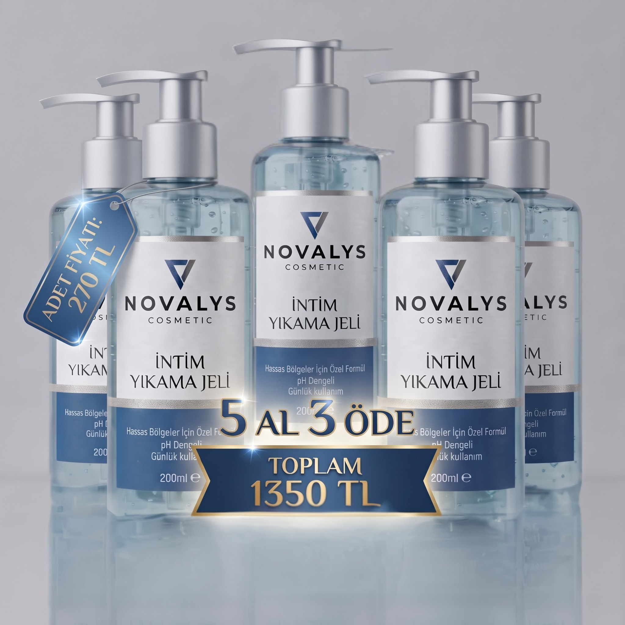 5'li Novalys İntim Yıkama Jeli Kampanya Paketi